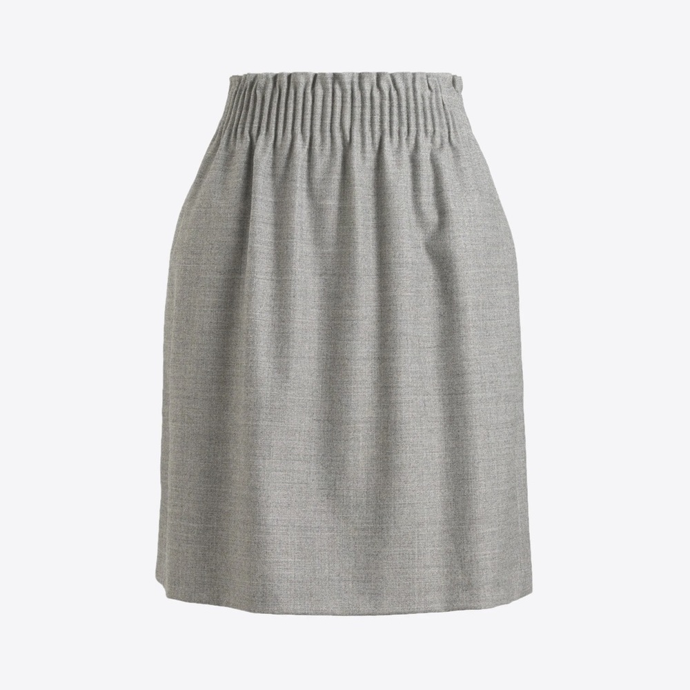 J. Crew Factory Wool Sidewalk Skirt Grey Size 10